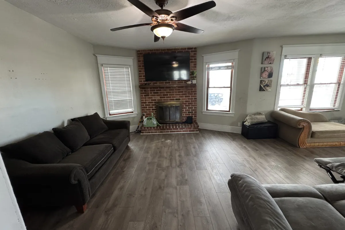 Spotless living room after cleaning